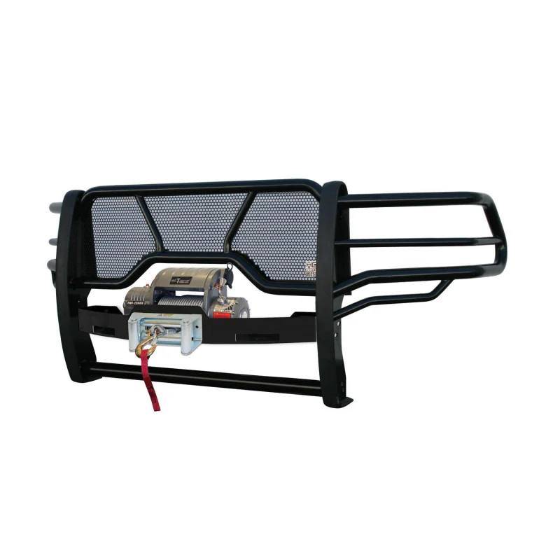 Westin HDX 1-Piece Winch Mount Grille Guard Black Steel Model 57-93555 - Image 4