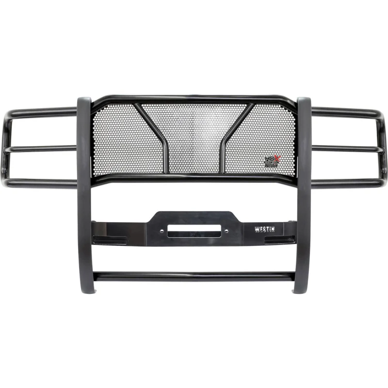 Westin HDX 1-Piece Winch Mount Grille Guard Black Steel Model 57-93685 - Image 3