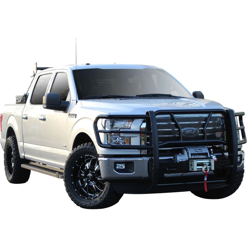 Westin HDX 1-Piece Winch Mount Grille Guard Black Steel Model 57-93835 - Image 2