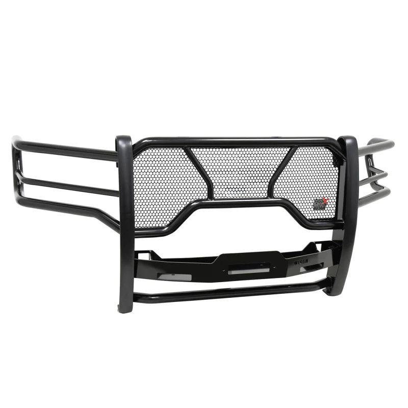 Westin HDX 1-Piece Winch Mount Grille Guard Black Steel Model 57-94025 - Image 2