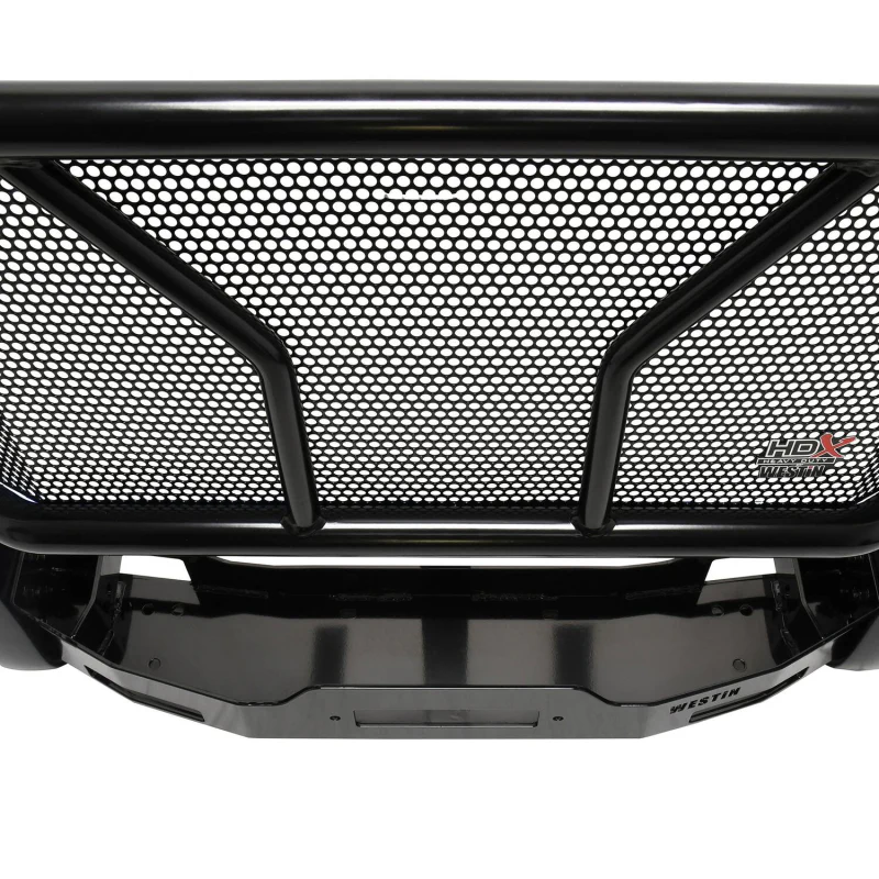 Westin HDX 1-Piece Winch Mount Grille Guard Black Steel Model 57-94045 - Image 10