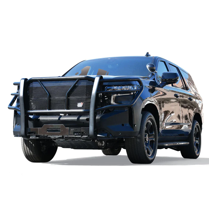 Westin HDX 1-Piece Winch Mount Grille Guard Black Steel Model 57-94045 - Image 5