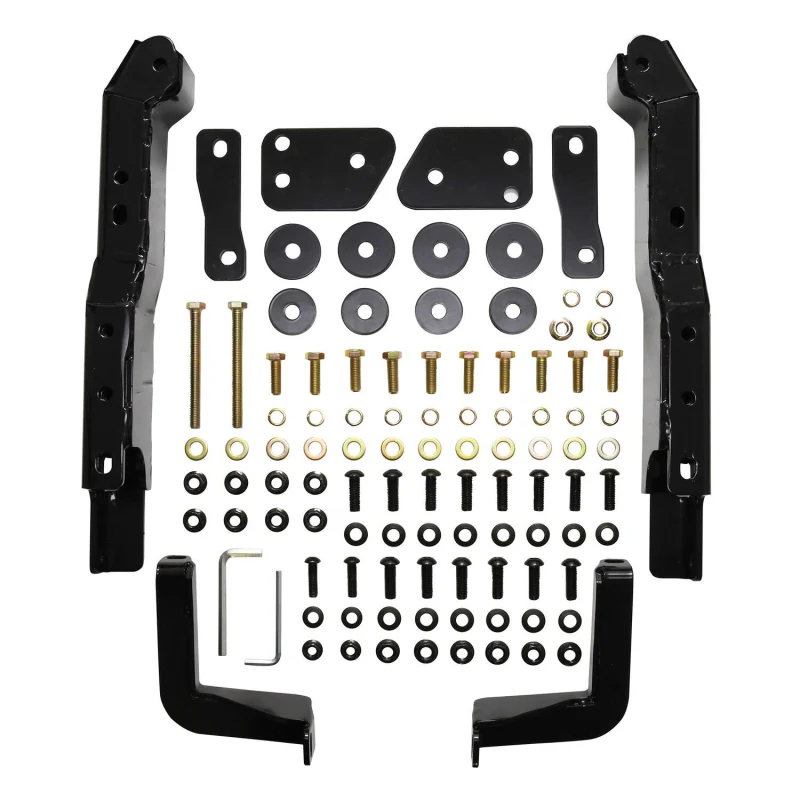 Westin HDX 1-Piece Winch Mount Grille Guard Black Steel Model 57-94045 - Image 8