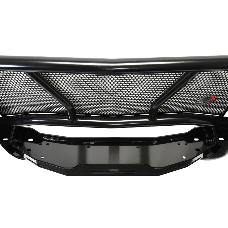 Westin HDX 1-Piece Winch Mount Grille Guard Black Steel Model 57-94065 - Image 9