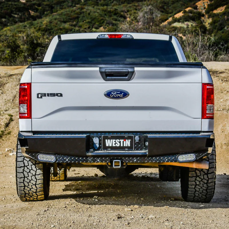 Westin HDX Bandit Rear Bumper Steel Black Model 58-341105 - Image 4