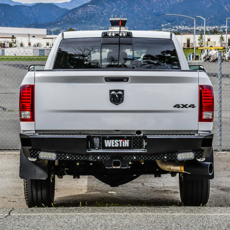 Westin HDX Bandit Rear Bumper Steel Black Model 58-341175 - Image 9