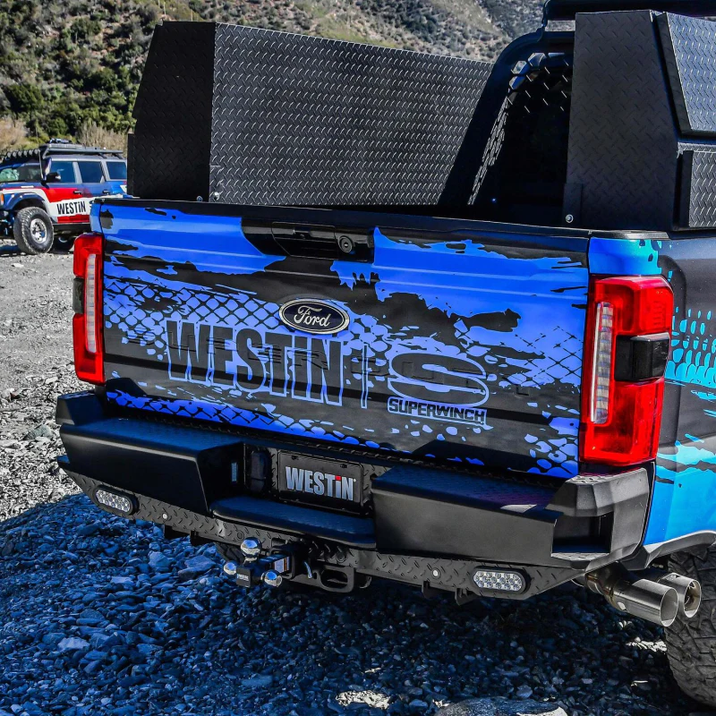 Westin HDX Bandit Rear Bumper Steel Black Model 58-341205 - Image 3