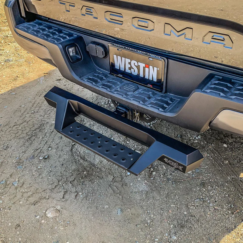 Westin HDX Drop Hitch Bed Step 34'' Step For 2'' Receiver Textured Black Hexagon Shape Model 56-10015 - Image 4