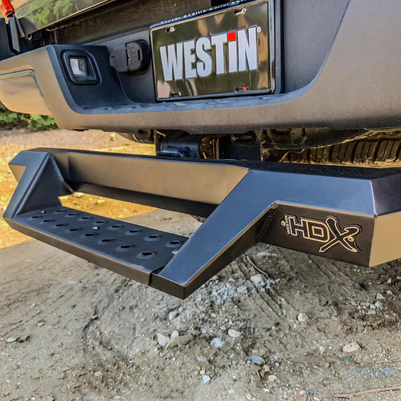 Westin HDX Drop Hitch Bed Step 34'' Step For 2'' Receiver Textured Black Hexagon Shape Model 56-10015 - Image 6