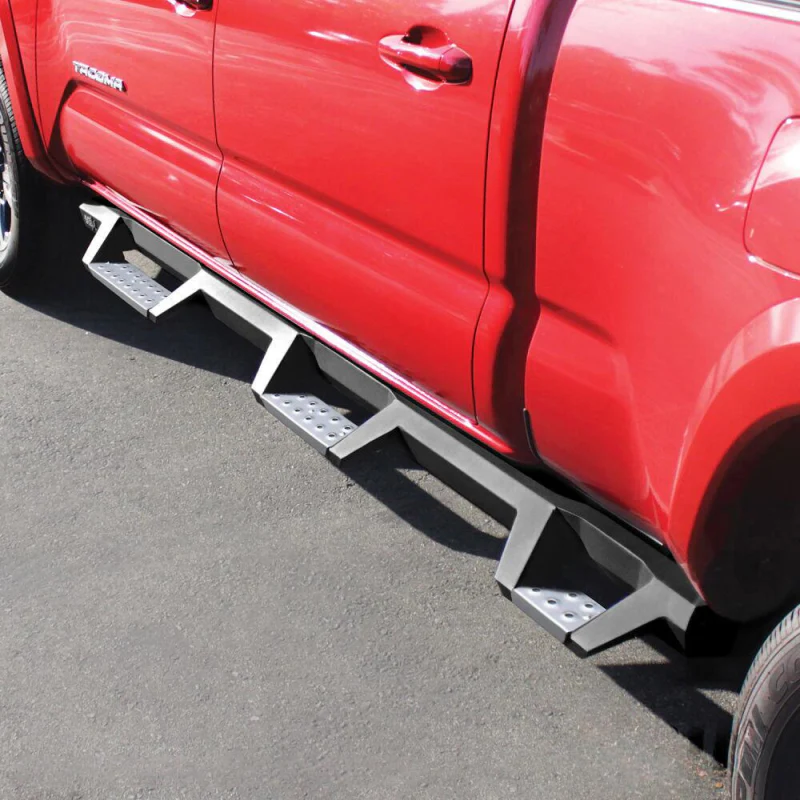 Westin HDX Drop Wheel to Wheel Side Steps Textured Black Stainless Steel For Double Cab Model 56-5341852 - Image 4