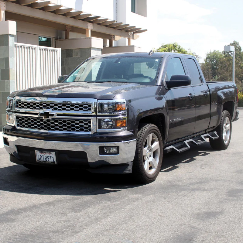 Westin HDX Drop Wheel to Wheel Side Steps Textured Black Steel For Double Cab Model 56-534595 - Image 4