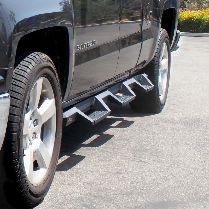Westin HDX Drop Wheel to Wheel Side Steps Textured Black Steel For Double Cab Model 56-534595 - Image 5