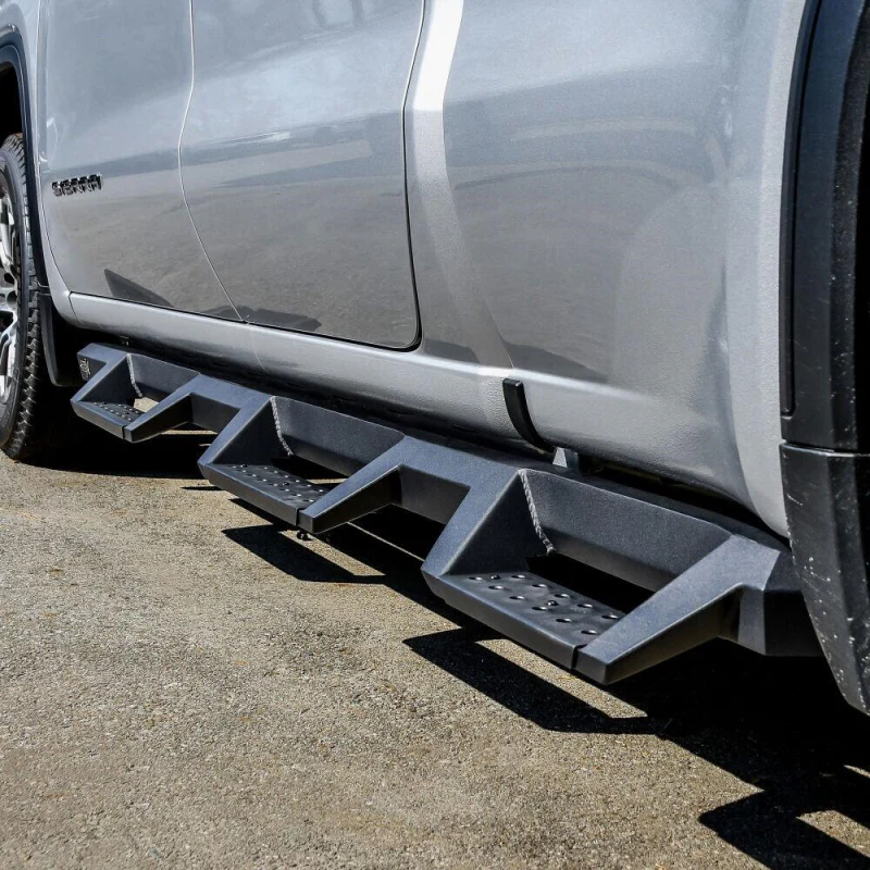 Westin HDX Drop Wheel to Wheel Side Steps Textured Black Steel For Double Cab Model 56-534715 - Image 4