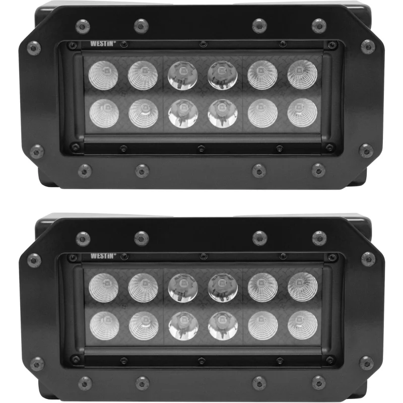 Westin HDX Flush Mount B-FORCE LED Light Kit 6 in. LED Light Bars Model 57-0025 - Image 2