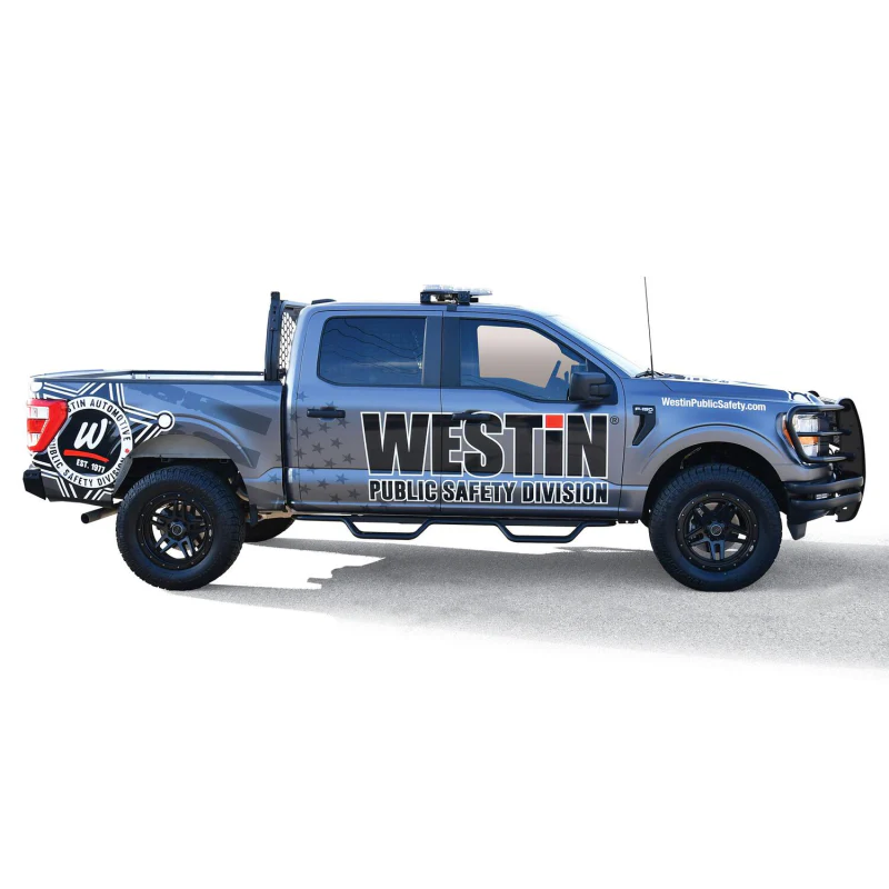 Westin Outlaw Drop Side Steps Textured Black Model 20-13945 - Image 3