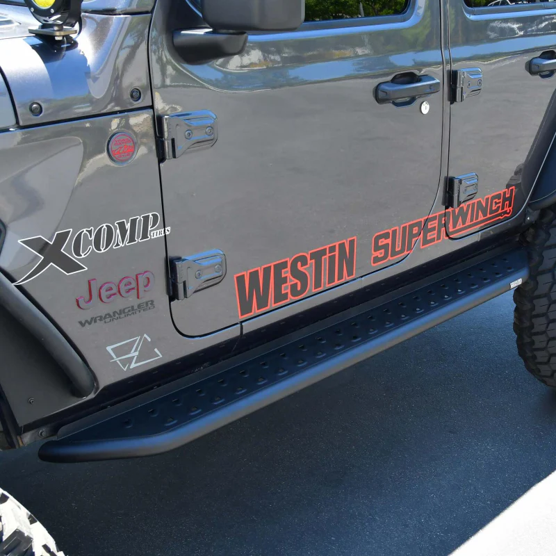 Westin Outlaw Running Boards Textured Black Model 28-34065 - Image 2
