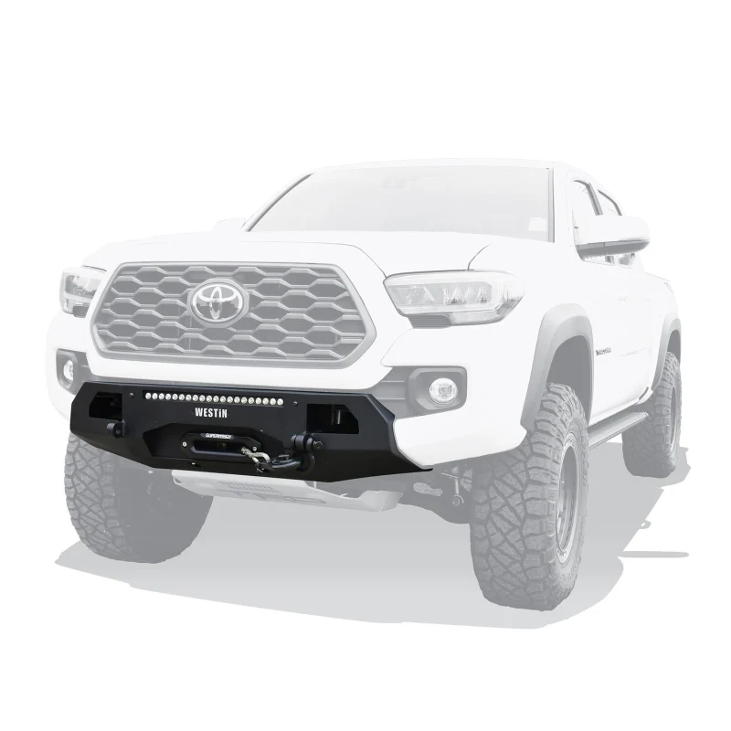 Westin Pro-Series Mid Width Winch Mount Front Bumper Textured Black Model 58-311045 - Image 4