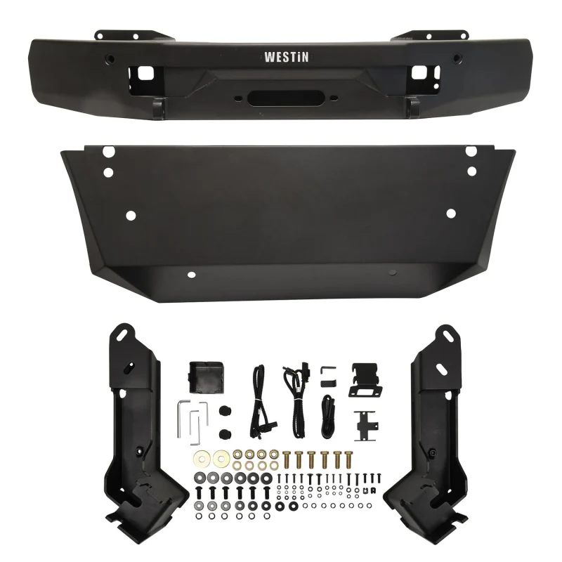 Westin Pro-Series Mid Width Winch Mount Front Bumper Textured Black Model 58-311295 - Image 11