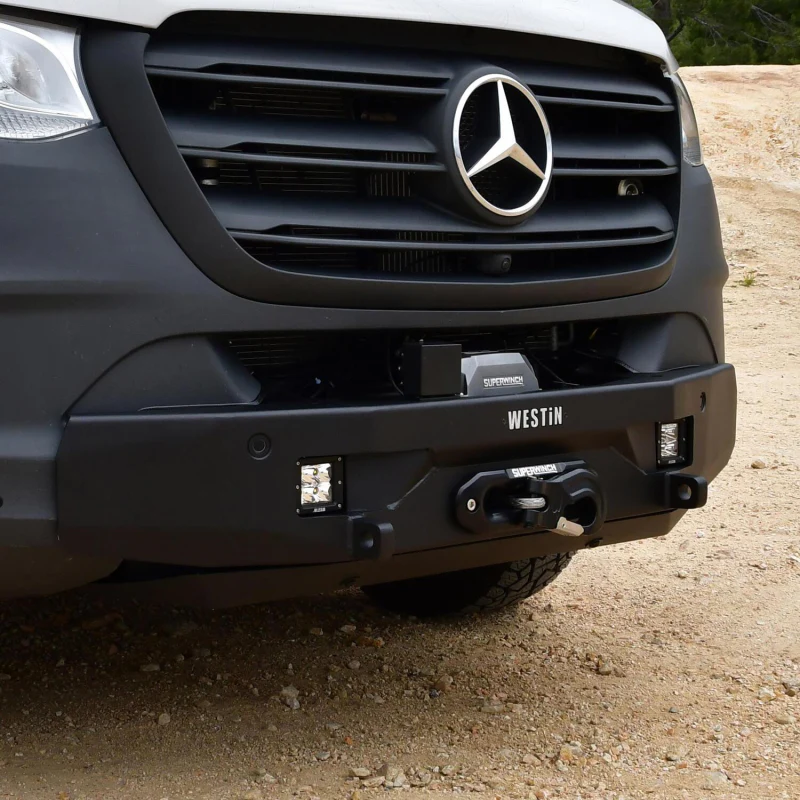 Westin Pro-Series Mid Width Winch Mount Front Bumper Textured Black Model 58-311295 - Image 7