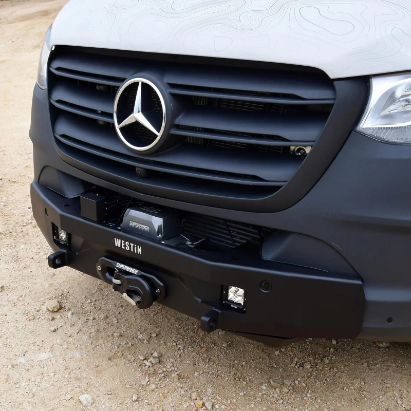Westin Pro-Series Mid Width Winch Mount Front Bumper Textured Black Model 58-311295 - Image 8