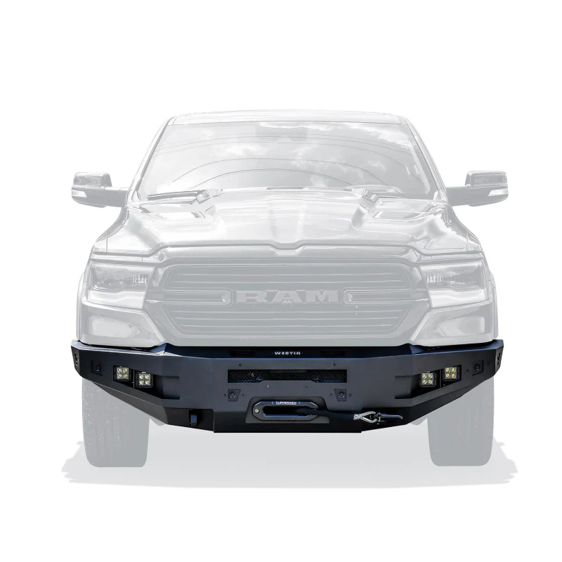 Westin Pro-Series Winch Mount Front Bumper Textured Black Model 58-411075 - Image 4