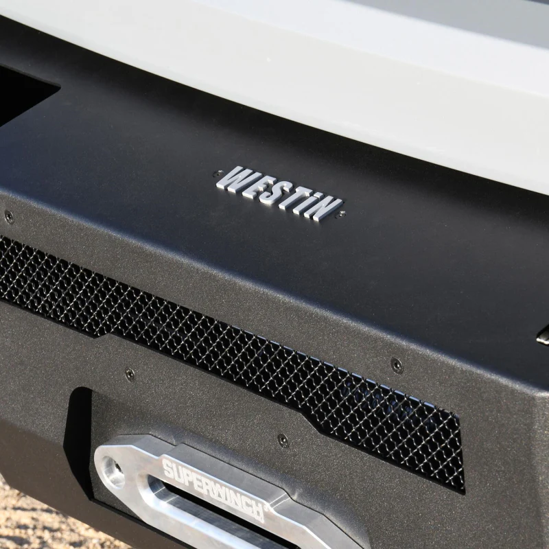Westin Pro-Series Winch Mount Front Bumper Textured Black Steel Model 58-411035 - Image 7