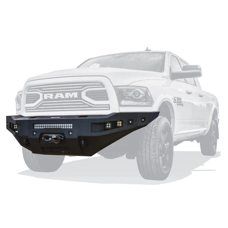 Westin Pro-Series Winch Mount Front Bumper Textured Black Steel Model 58-411195 - Image 4