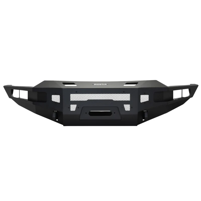 Westin Pro-Series Winch Mount Front Bumper Textured Black Steel Model 58-411245 - Image 3