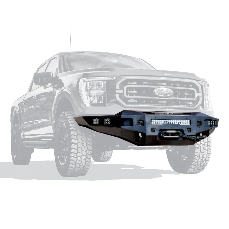 Westin Pro-Series Winch Mount Front Bumper Textured Black Steel Model 58-411245 - Image 5