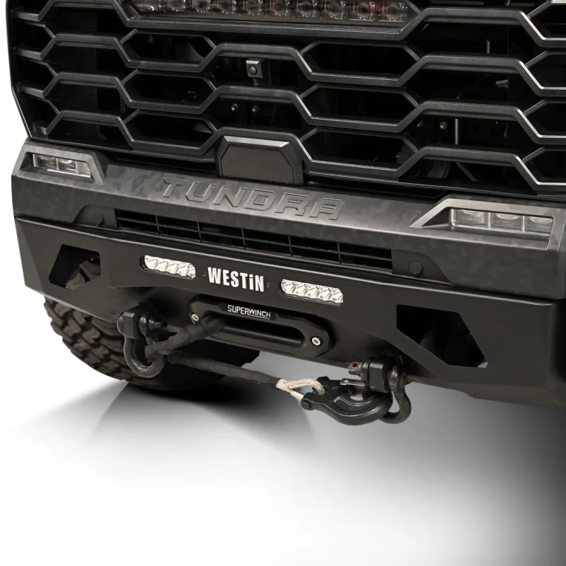 Westin Pro-Series Winch Mount Front Bumper Textured Black Steel Model 58-411285 - Image 7