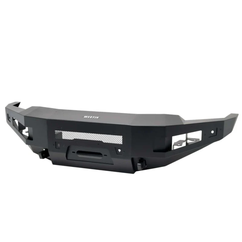 Westin Pro-Series Winch Mount Front Bumper Textured Black Steel Model 58-411305 - Image 2