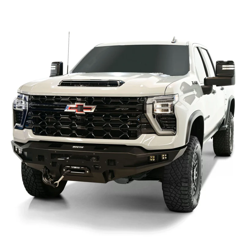 Westin Pro-Series Winch Mount Front Bumper Textured Black Steel Model 58-414215 - Image 5
