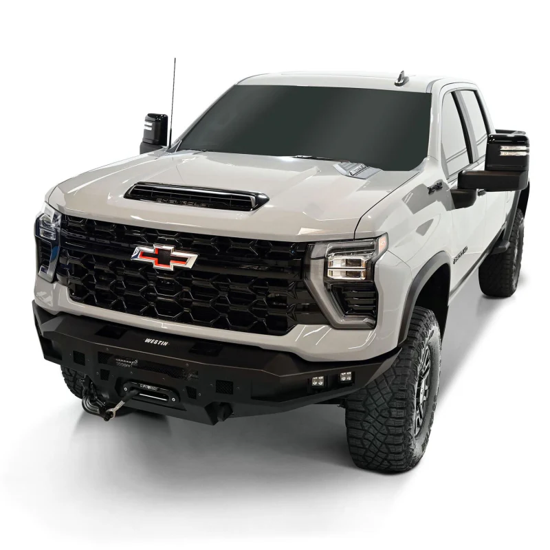 Westin Pro-Series Winch Mount Front Bumper Textured Black Steel Model 58-414215 - Image 6
