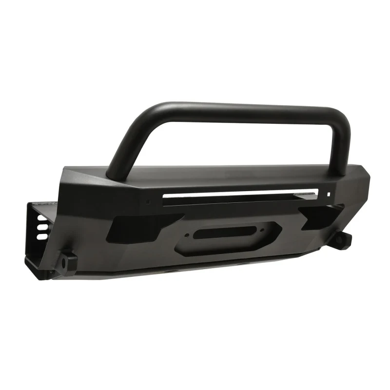 Westin Pro-Series Winch Mount Front Bumper With Round Bull Bar Textured Black Model 58-411155RBK - Image 2