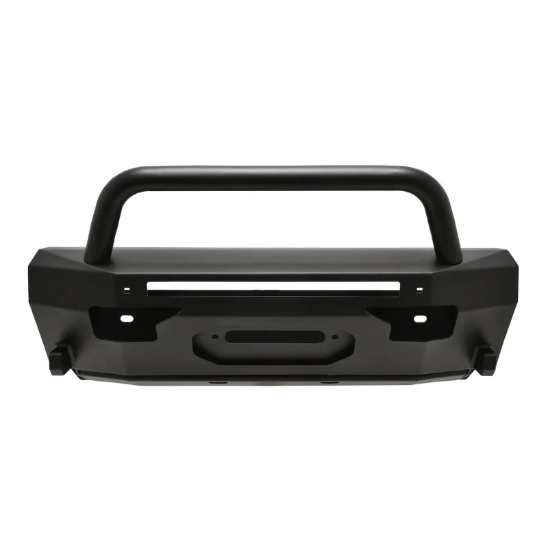 Westin Pro-Series Winch Mount Front Bumper With Round Bull Bar Textured Black Model 58-411155RBK - Image 3