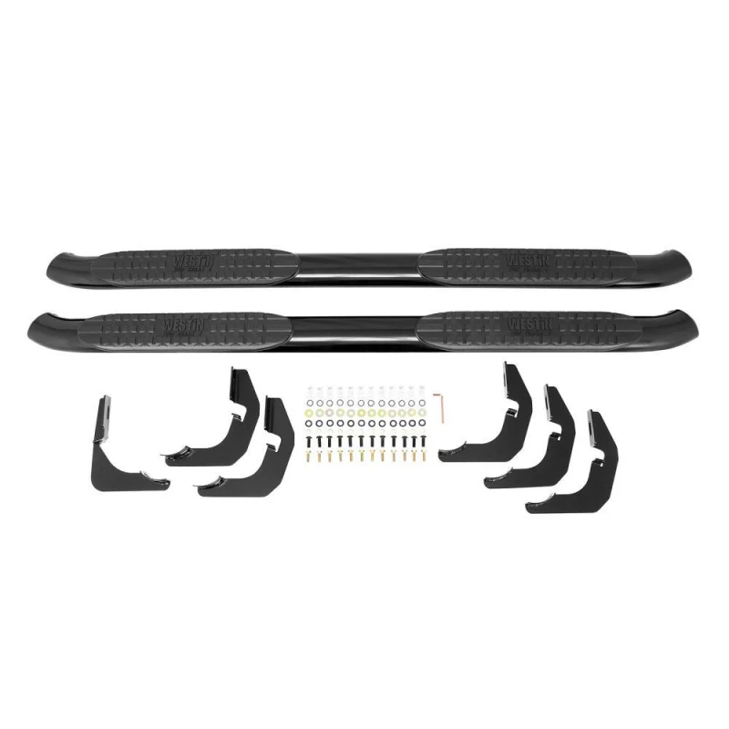 Westin PRO TRAXX 4 Oval Step Nerf Bars Black Steel For Double Cab Model 21-23245 - Image 2
