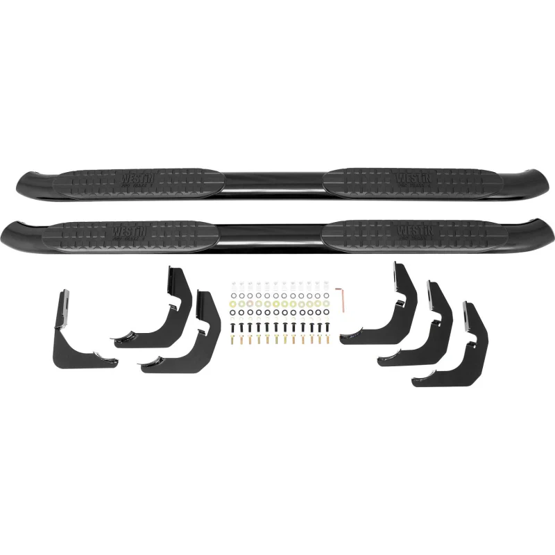 Westin PRO TRAXX 4 Oval Step Nerf Bars Black Steel For Double Cab Model 21-23715 - Image 2