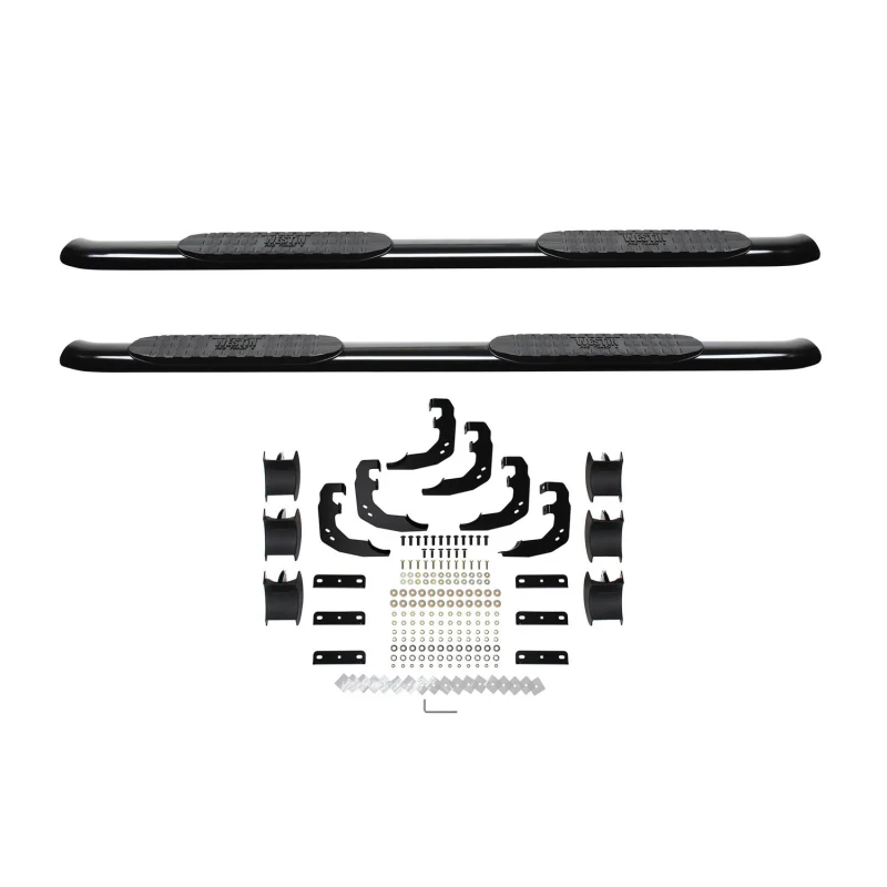 Westin PRO TRAXX 4 Oval Step Nerf Bars Black Steel Model 21-24085 - Image 2
