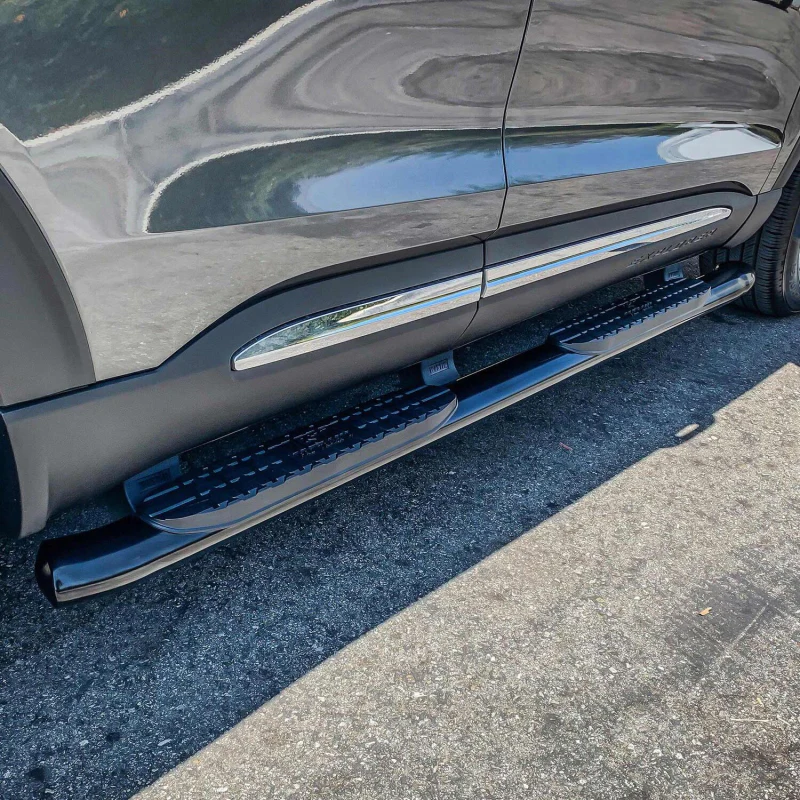 Westin PRO TRAXX 4 Oval Step Nerf Bars Black Steel Model 21-24175 - Image 2