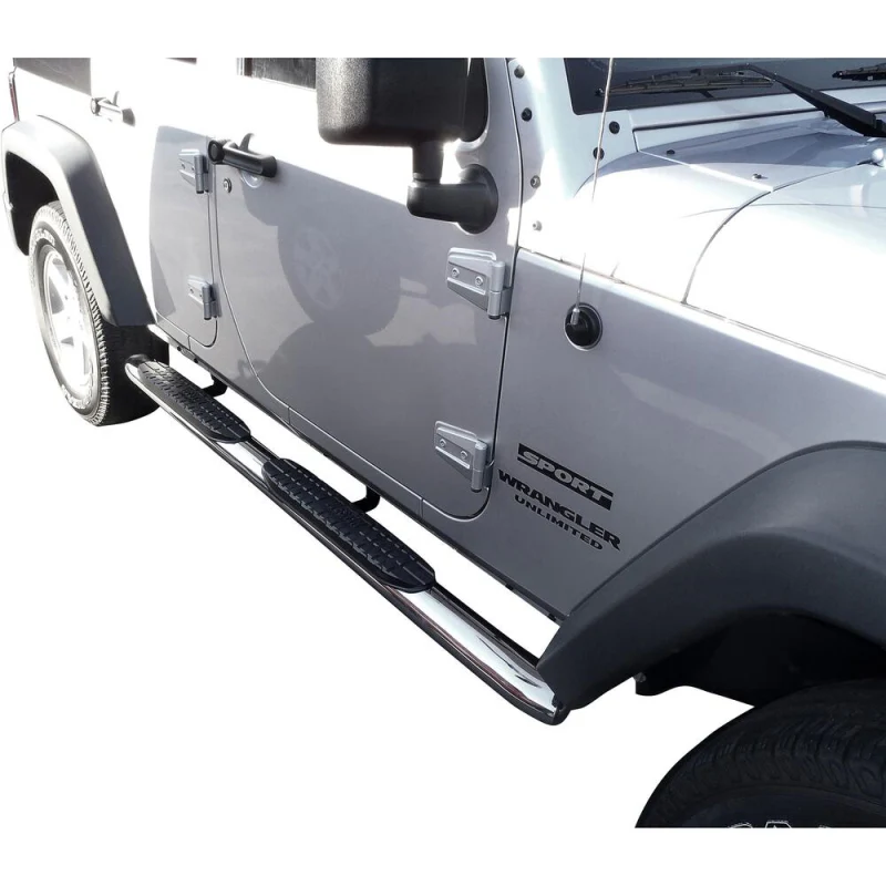 Westin PRO TRAXX 4 Oval Step Nerf Bars Polished Stainless Steel Model 21-23290 - Image 2
