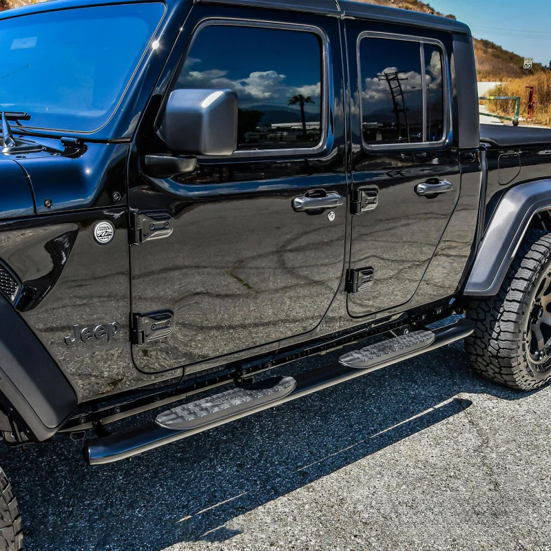 Westin PRO TRAXX 4 Oval Step Nerf Bars Black Steel Model 21-24165 - Image 3