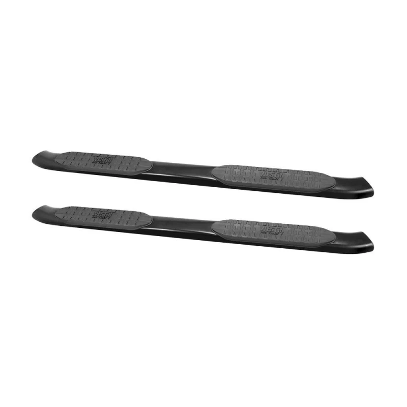 Westin PRO TRAXX 5 Oval Step Nerf Bars Black Steel For Double Cab Model 21-53245
