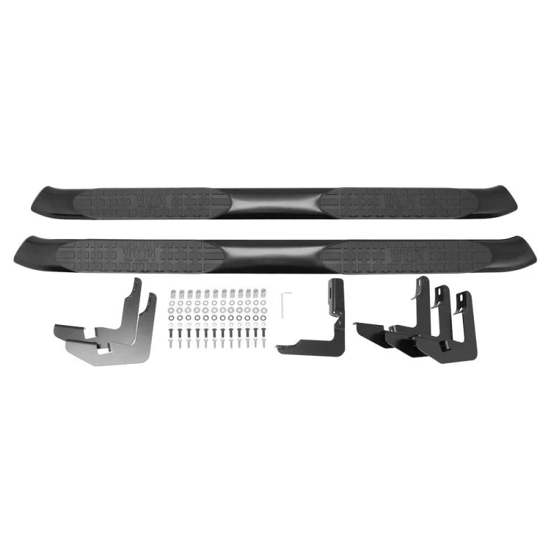 Westin PRO TRAXX 5 Oval Step Nerf Bars Black Steel For Double Cab Model 21-53245 - Image 2