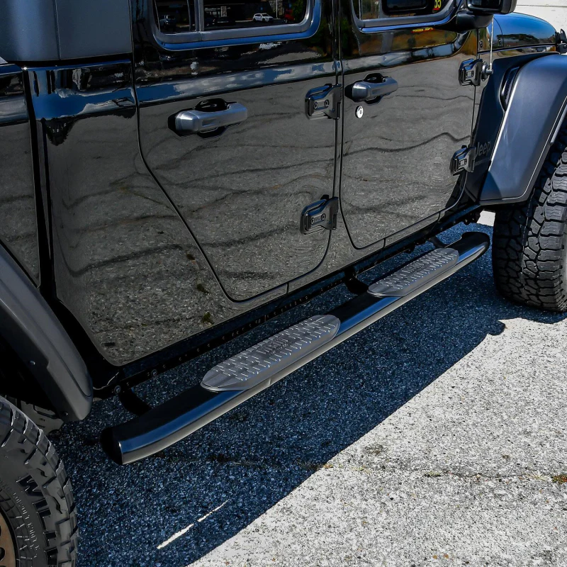 Westin PRO TRAXX 5 Oval Step Nerf Bars Black Steel Model 21-54165 - Image 3