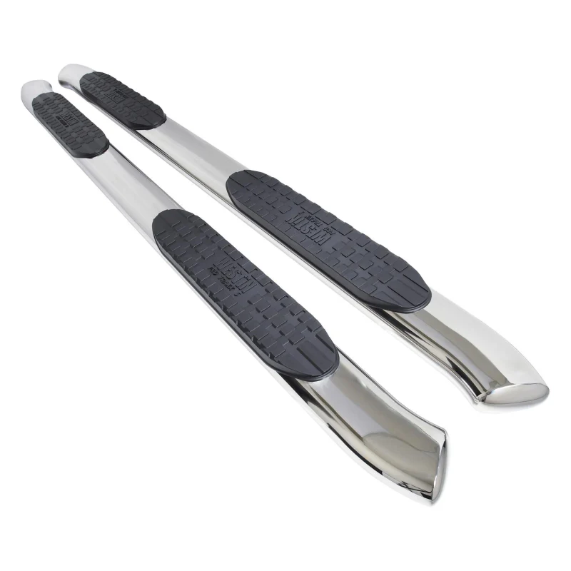 Westin PRO TRAXX 5 Oval Step Nerf Bars Polished Stainless Steel For Double Cab Model 21-52770