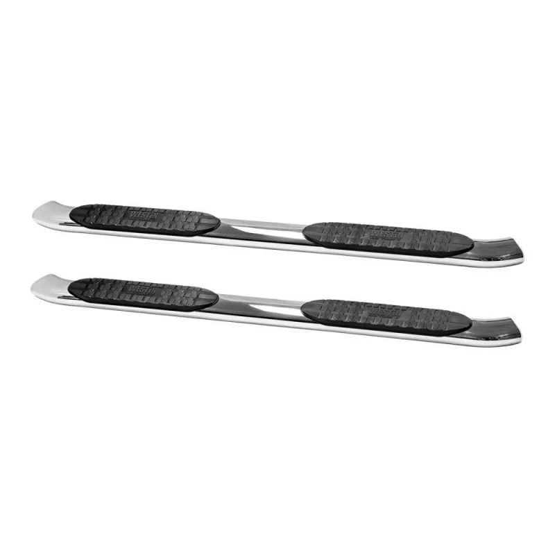 Westin PRO TRAXX 5 Oval Step Nerf Bars Polished Stainless Steel For Double Cab Model 21-54000