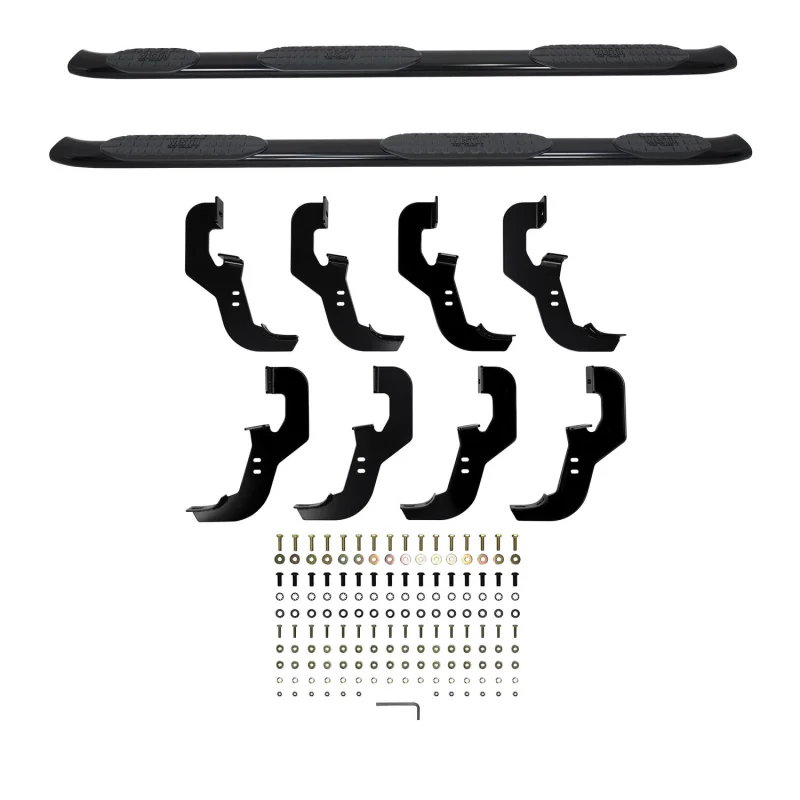 Westin PRO TRAXX 5 Oval Wheel to Wheel Step Nerf Bars Black Steel Model 21-534695 - Image 2