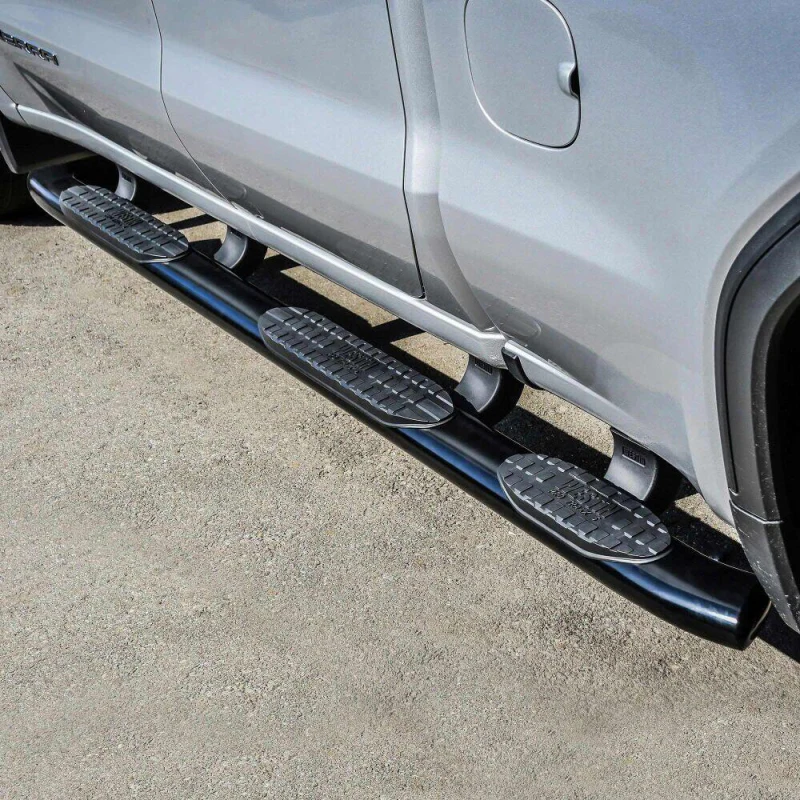 Westin PRO TRAXX 5 Oval Wheel to Wheel Step Nerf Bars Black Steel Model 21-534715 - Image 2