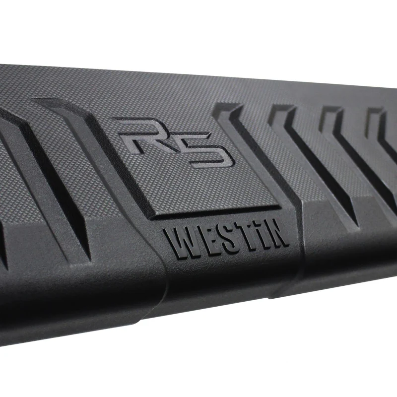 Westin R5 M-Series Wheel to Wheel Step Nerf Bars Polished Stainless Steel 5 in. For Double Cab Model 28-534180 - Image 2