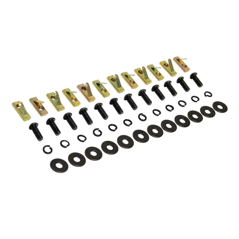 Westin T-Slot Nut Set Color Black Finish Zinc Material Stainless Steel Model 15-00095